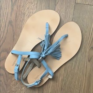 Blue sandals